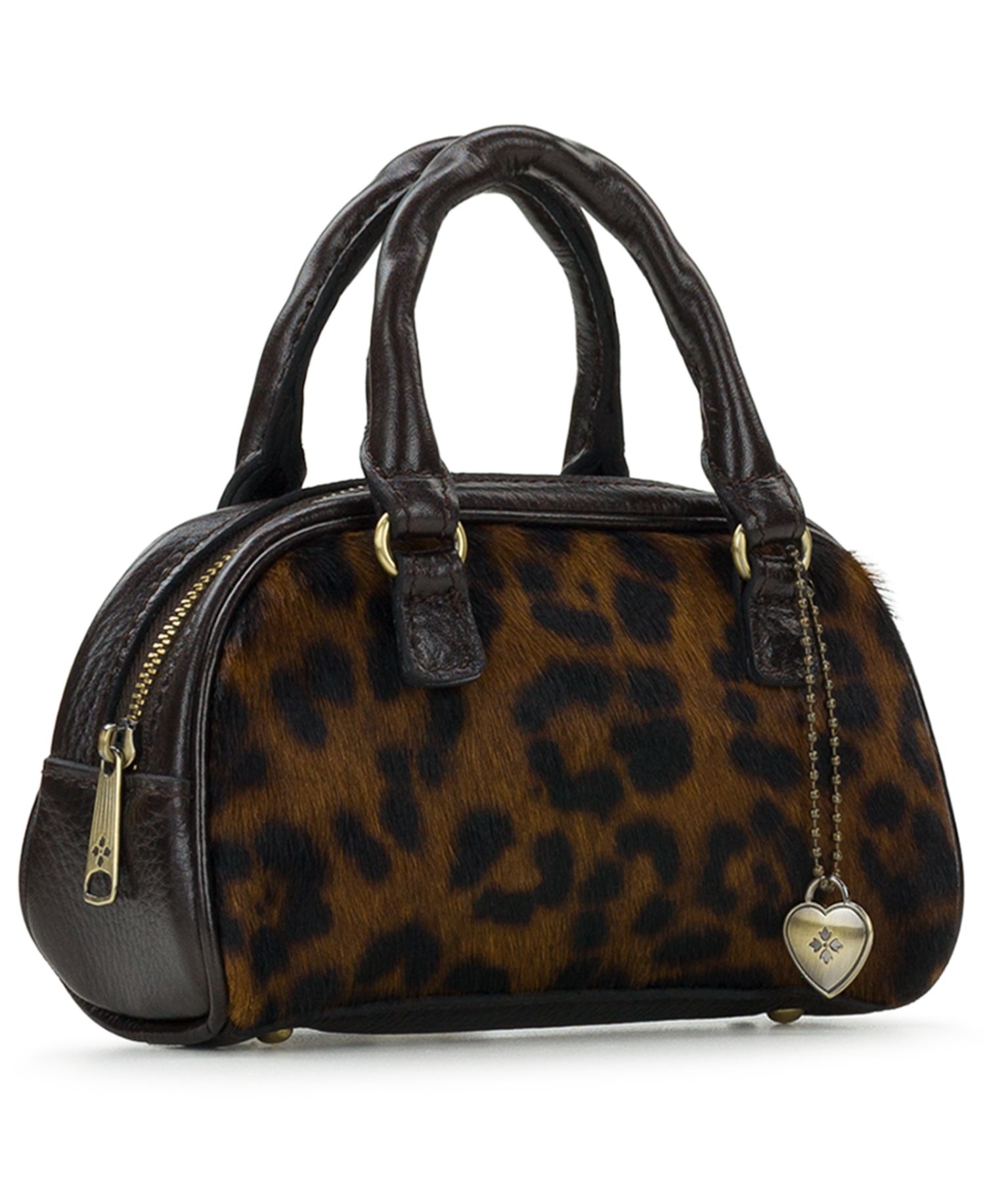 Mini Pomezia Leopard Chain Crossbody Handbag
