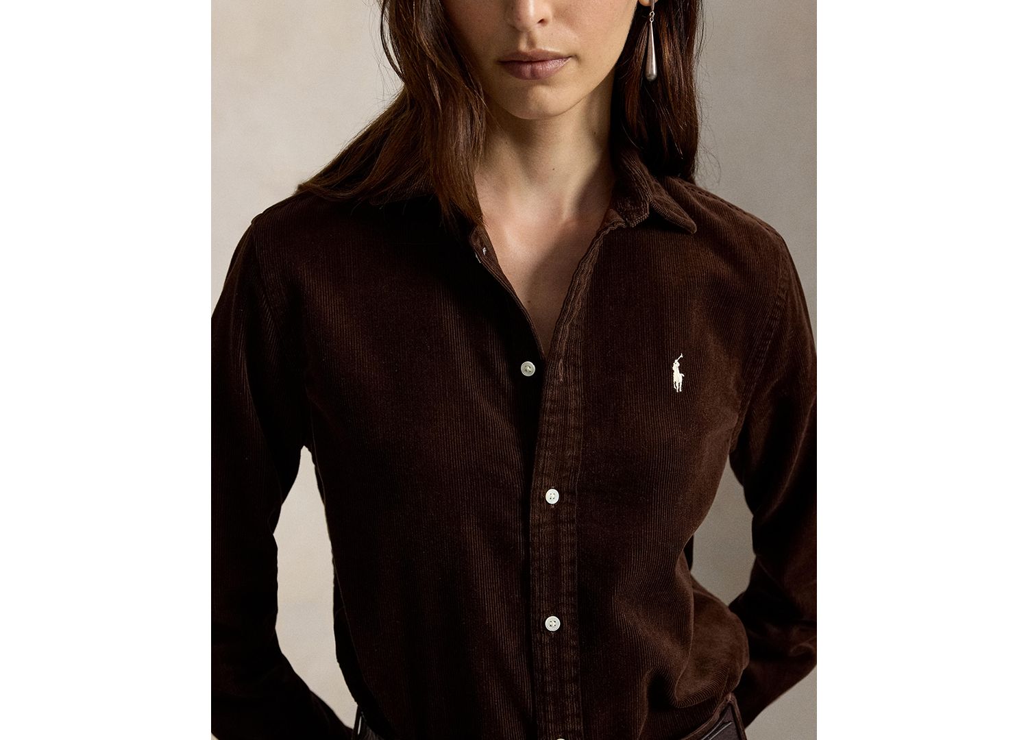 Women's Classic-Fit Cotton Corduroy Shirt