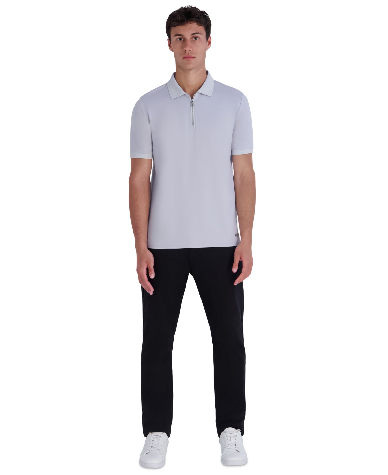 Men's Quarter-Zip Precision Ponte Polo Shirt