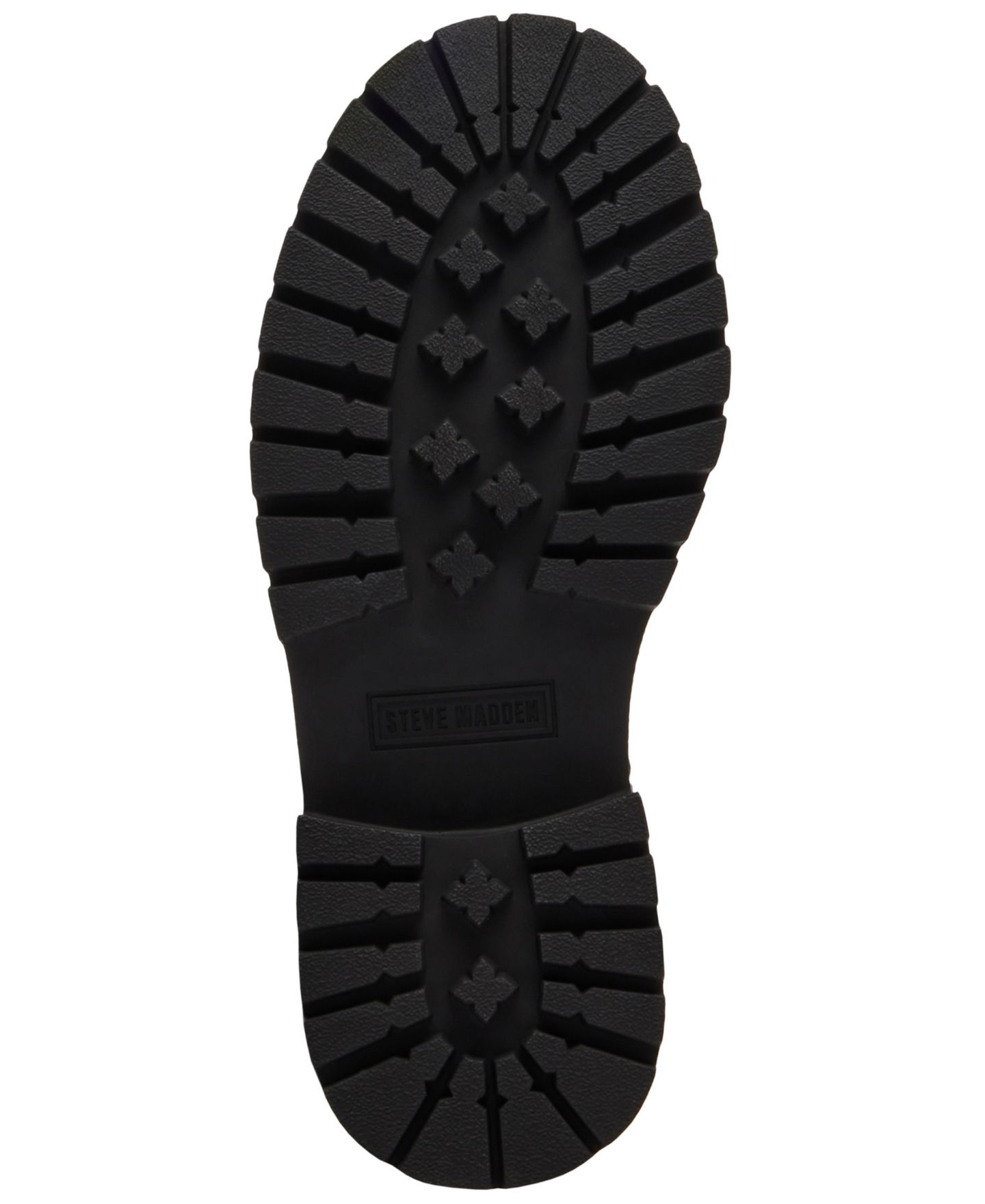 Женские ботинки Steve Madden Everest Platform Lug-Sole Engineer Tall, цвет: Чёрный — фото 5