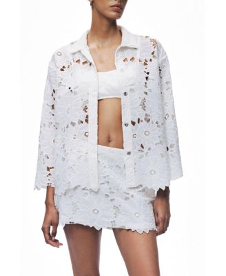 Women's Floral Broderie Jacket