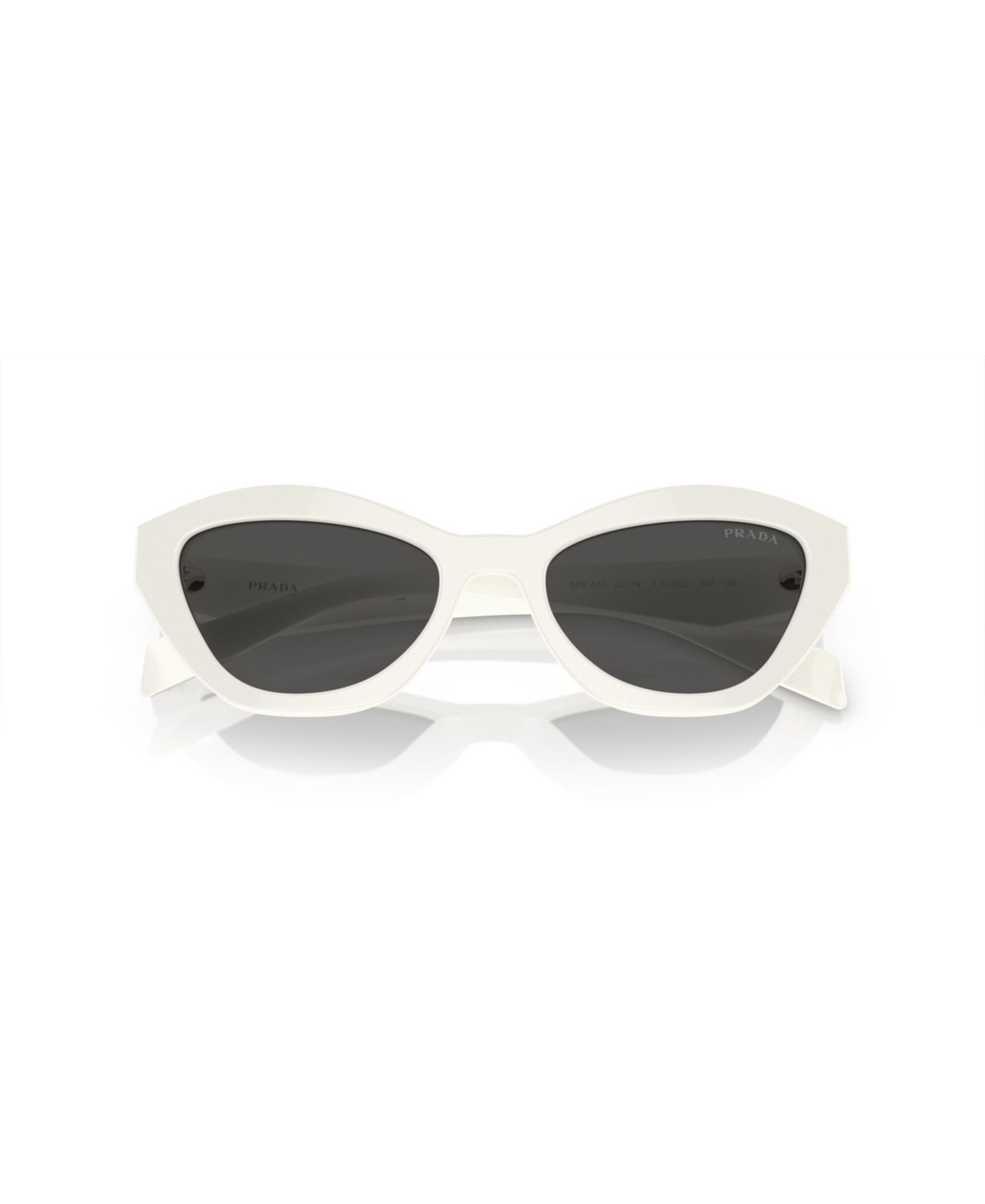 Женские солнцезащитные очки PRADA Butterfly Sunglasses, PR A02S, цвет: Белый — фото 6