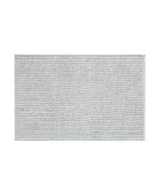 Pinstripe Cotton Bath Mat, 24" x 17"