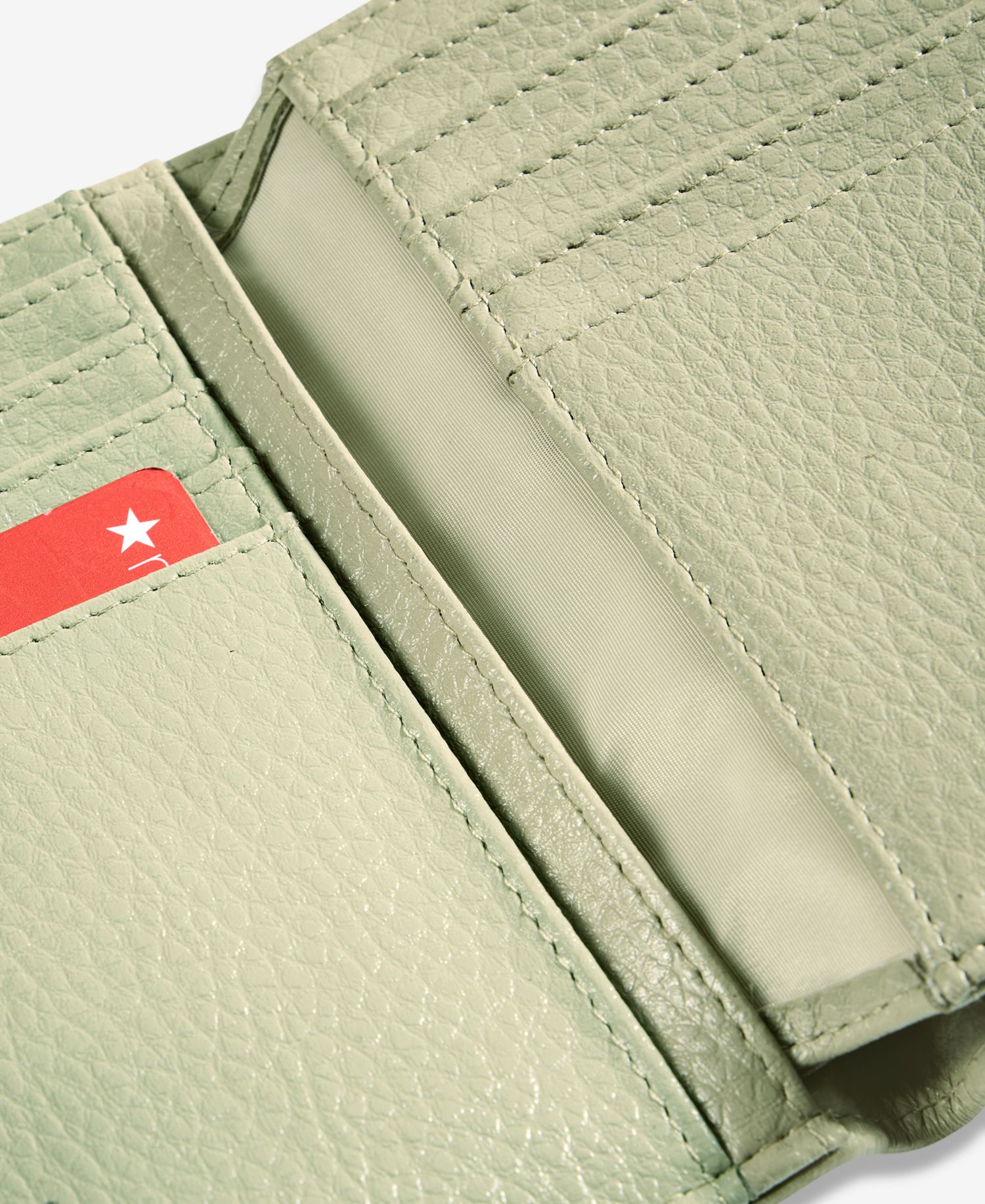 Softy Leather Framed Colorblock Wallet