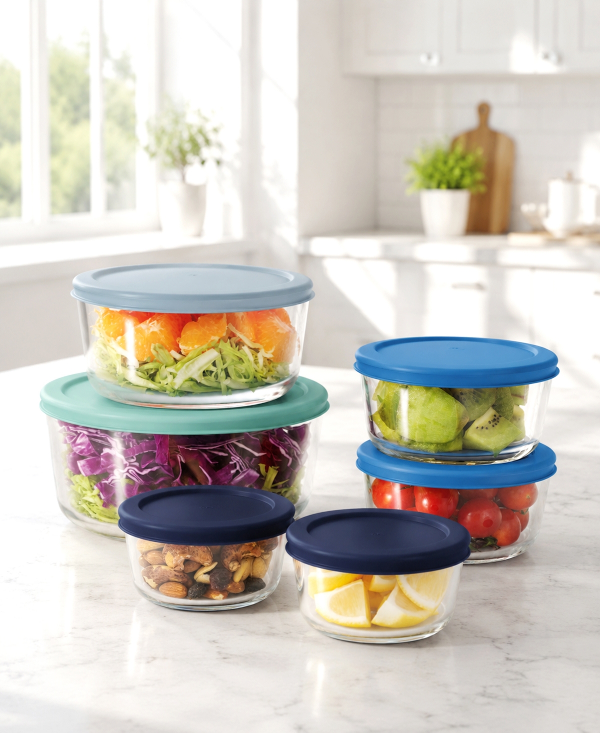 Art & Cook 12-Piece Glass Food Storage Set