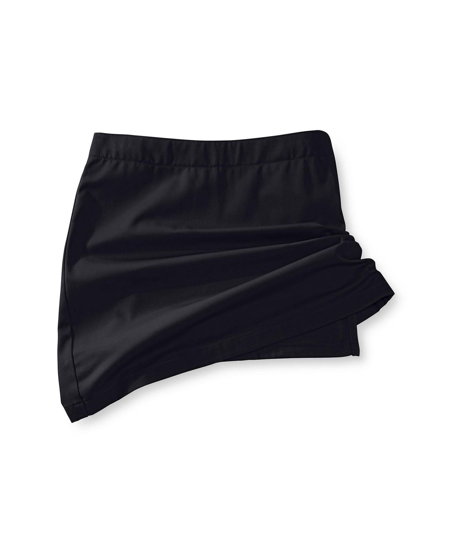 Женские юбки Lands' End Blend Chino Skort Above Knee, цвет: Чёрный — фото 12
