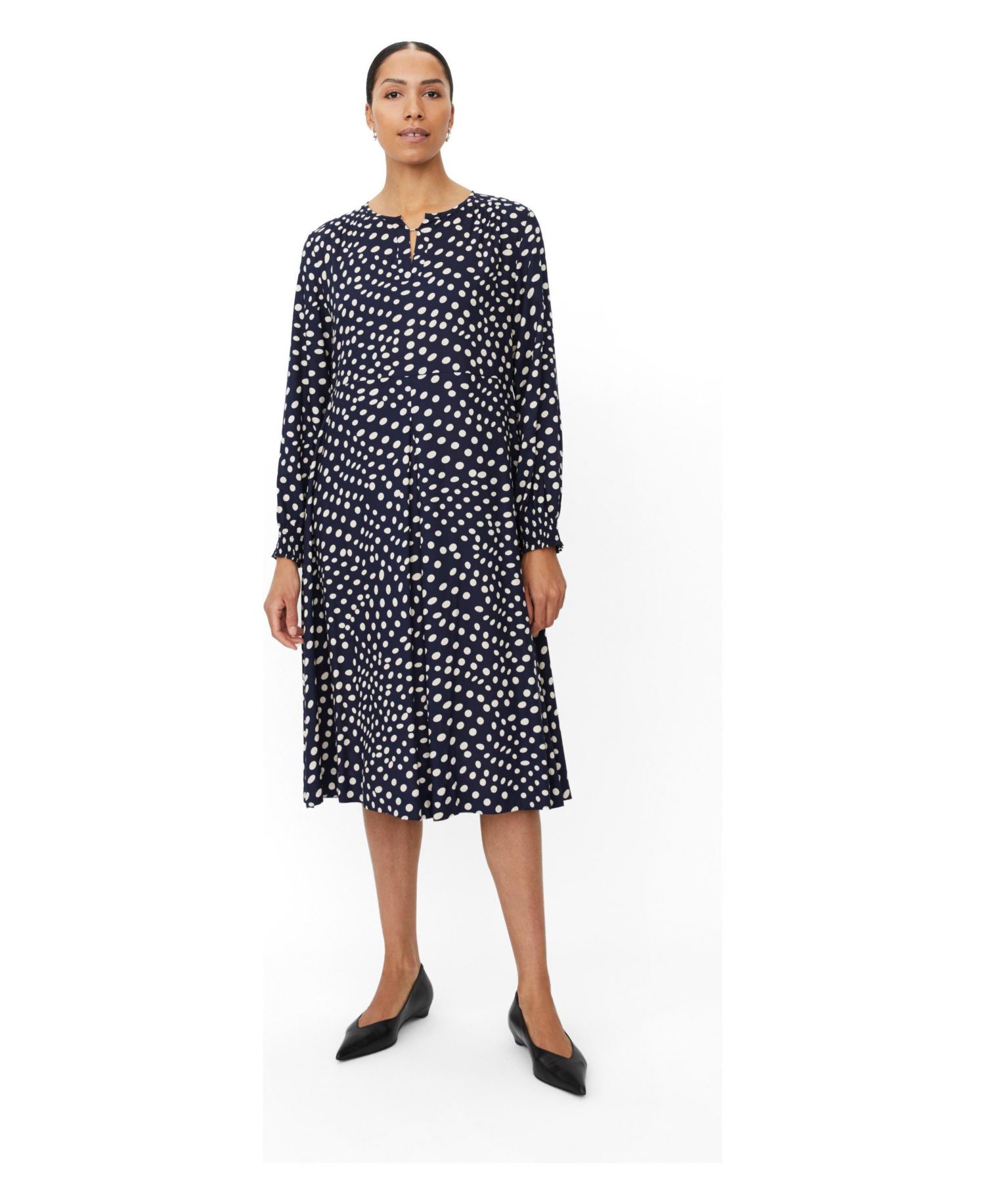 Women's MaNexora Polka Dot Midi Dress