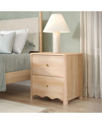 Sutton 2 Drawer Nightstand, 24 x 18, Blonde