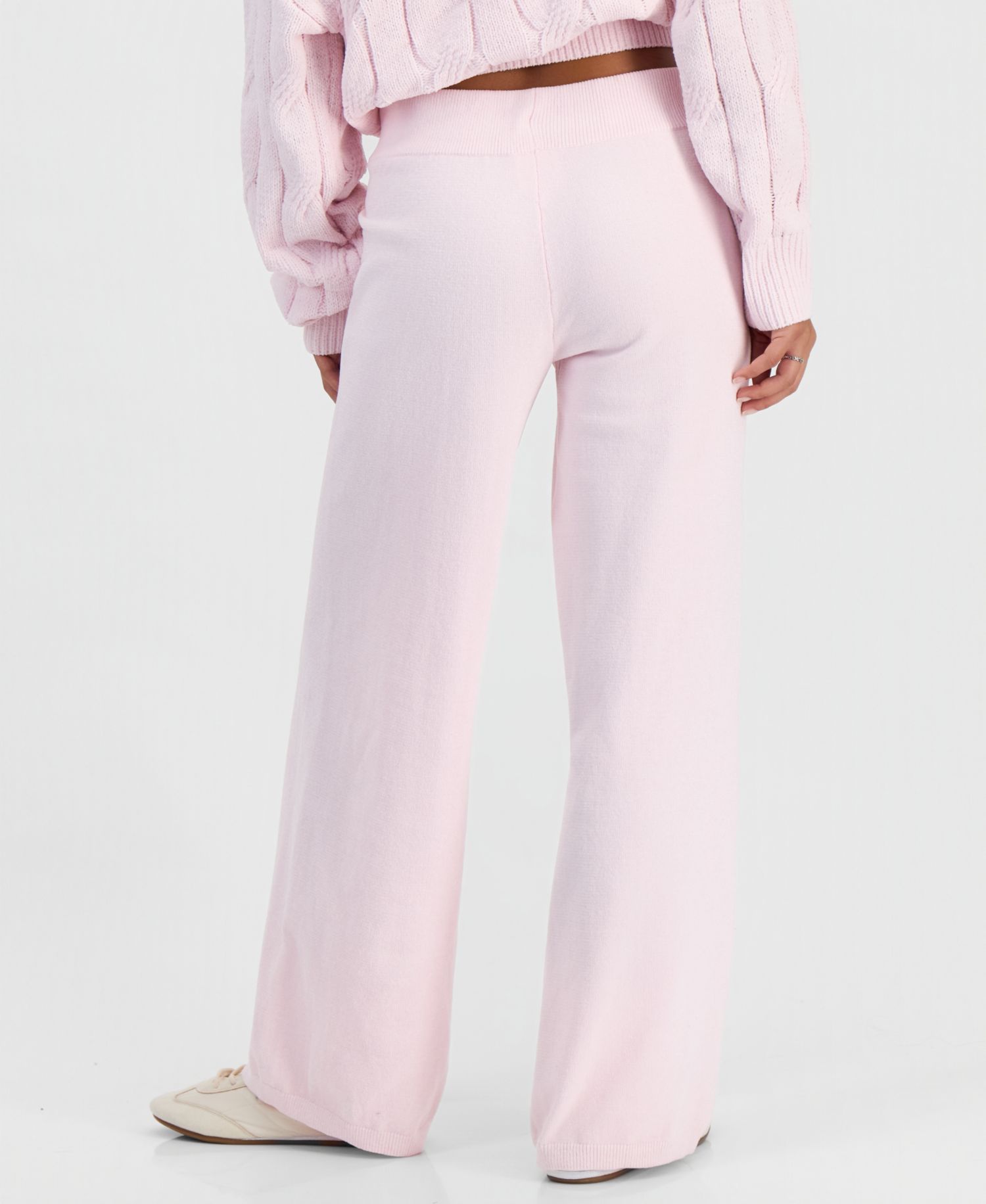 Women's Chenille Pull-On Wide-Leg Pants