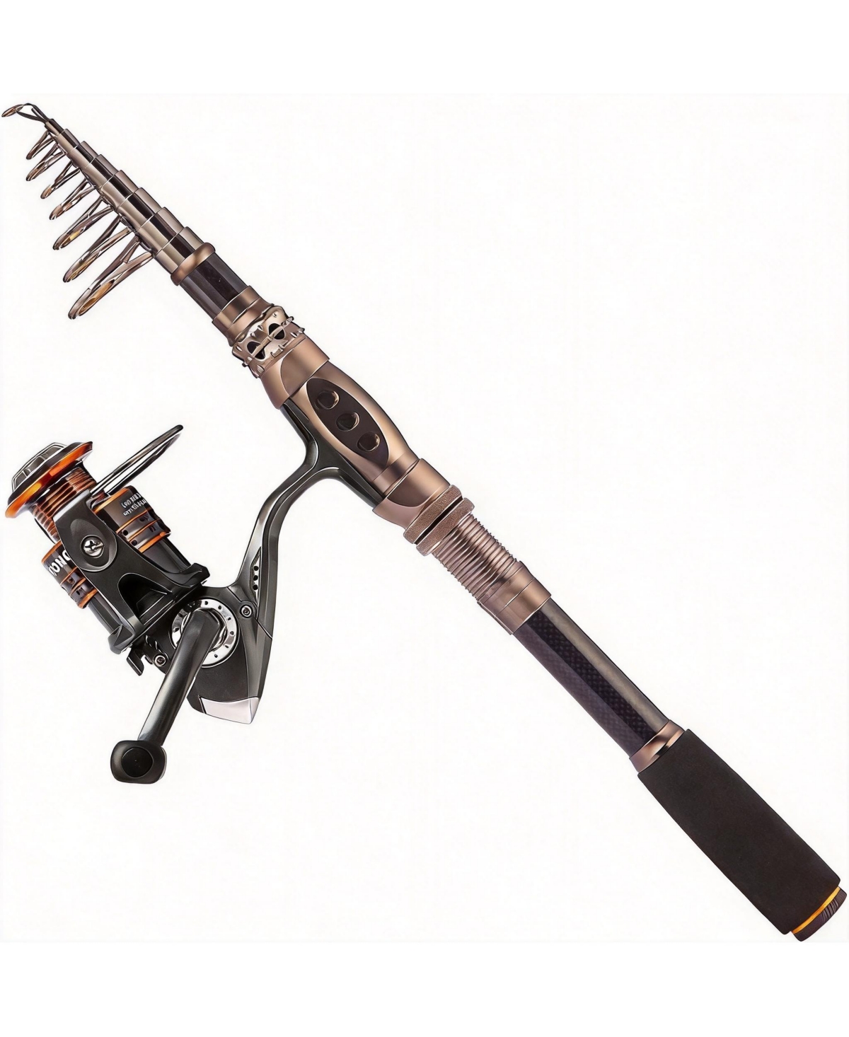 Aofar 5.91 feet Fishing Rod Reel Carbon Fiber Telescopic Kit Ambidextrous