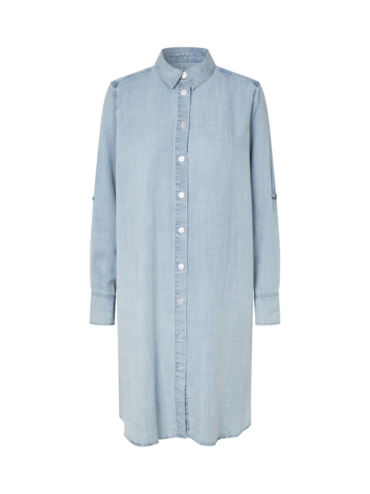 Женское платье Masai Copenhagen Meyneki Denim Shirt Dress, цвет: Светлый джинсовый — фото 5