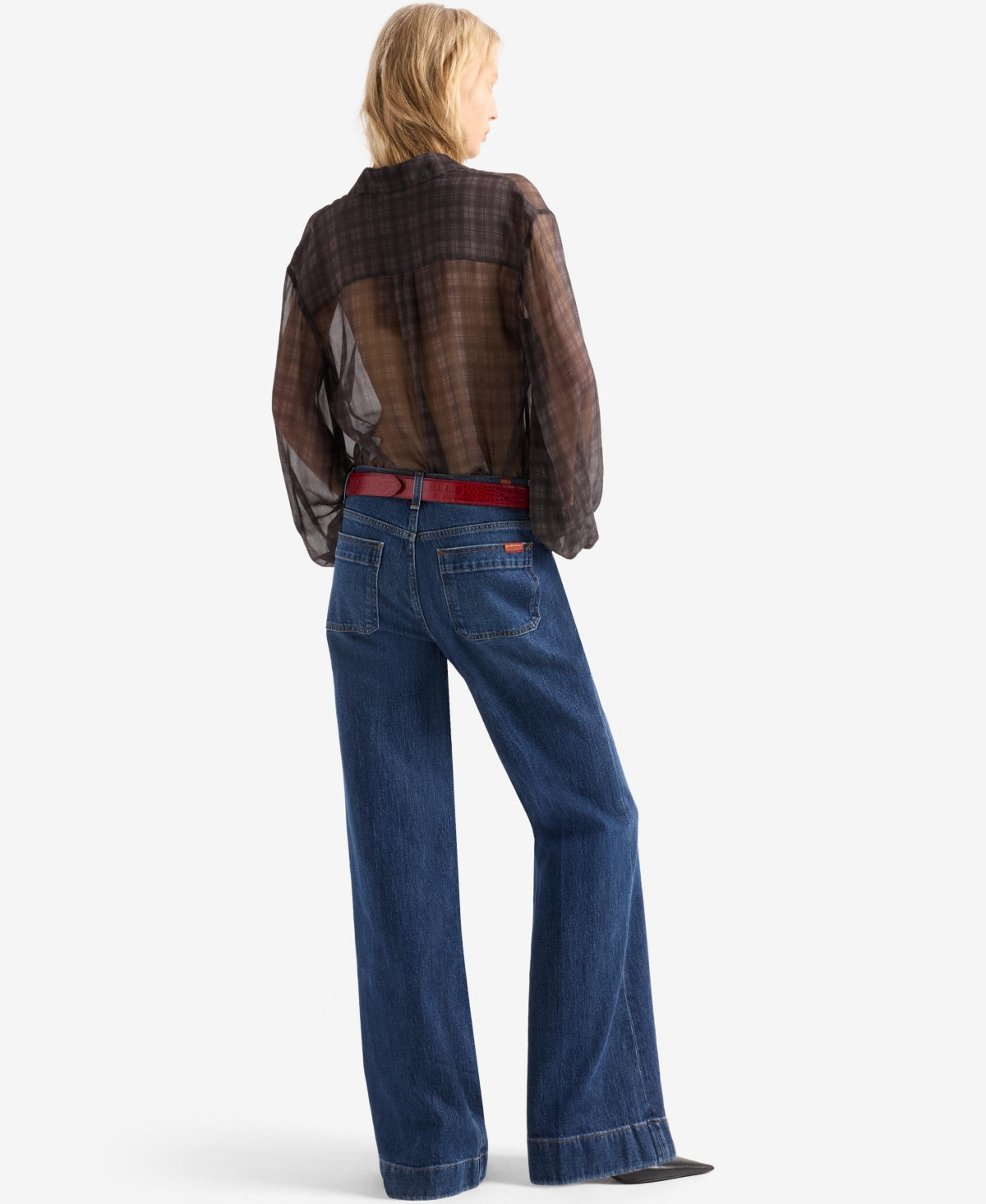7 For All Mankind Women's Modern Dojo High-Rise Flare Jeans