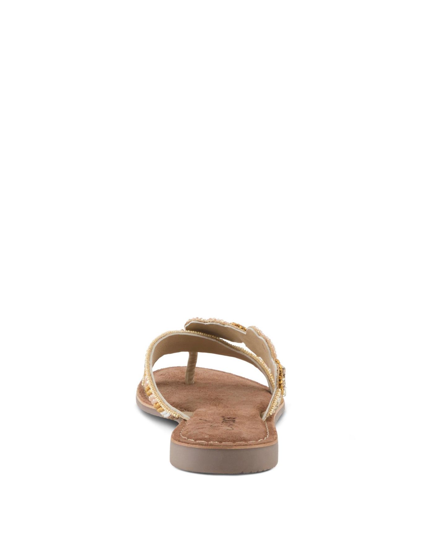 Женские сандалии Azura Sweetums Flat Sandal with Suede Upper, цвет: Бежевый разноцветный — фото 4