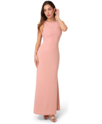 Women's Twist Back Boatneck Gown