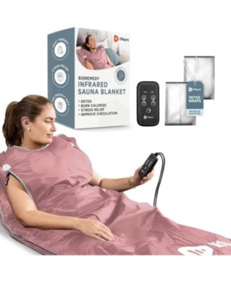 Infrared Sauna Blanket Full Body - Portable Home Sauna Blanket with Adjustable Heat & Timer for Detox & Relaxation (Regular)