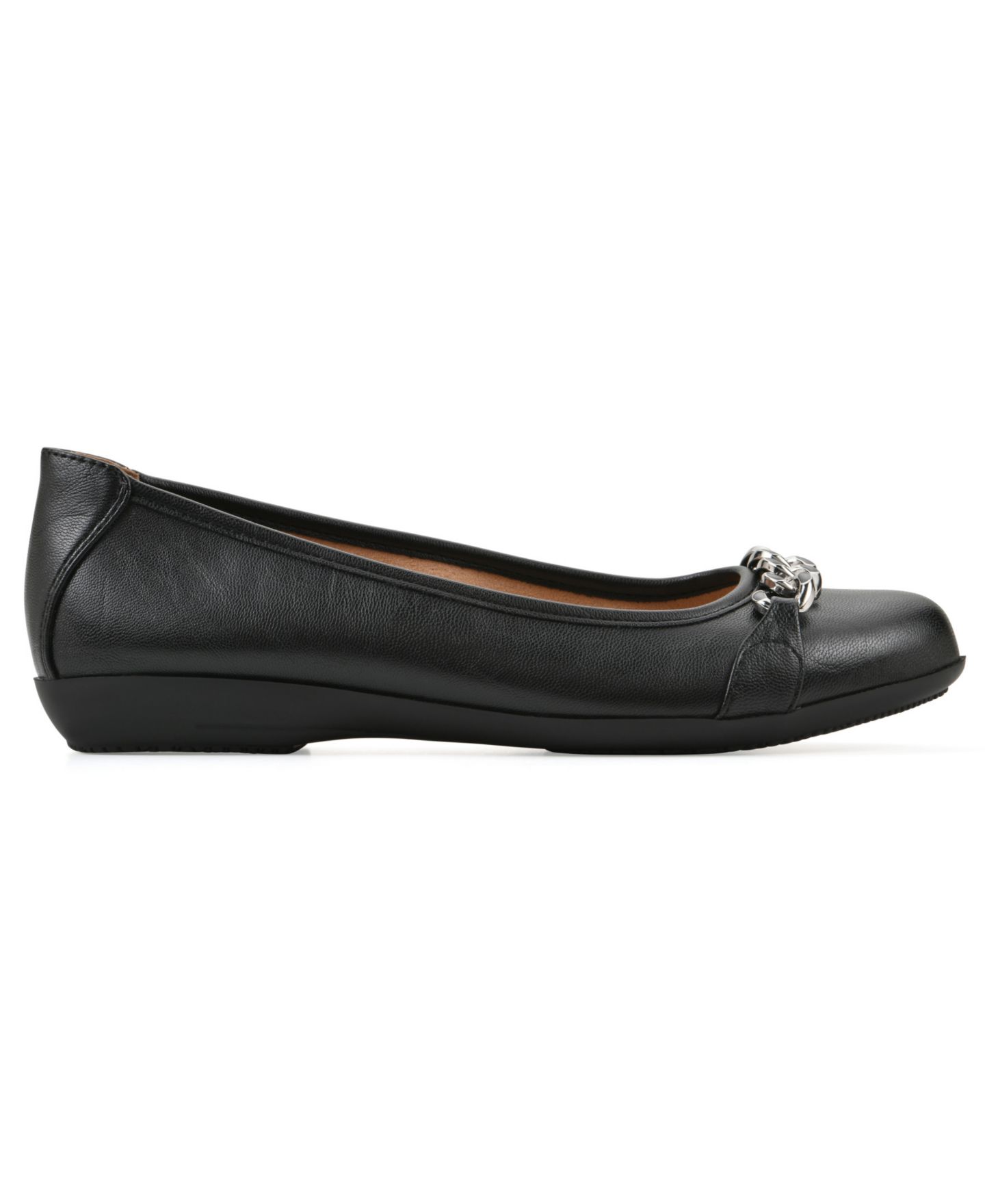 Женские балетки Cliffs by White Mountain Carlise Ballet Flats, цвет: Чёрный гладкий — фото 2