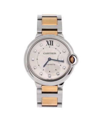 Ballon Bleu de Cartier Automatic Watch in Stainless Steel and Rose Gold with Diamond Markers 36mm