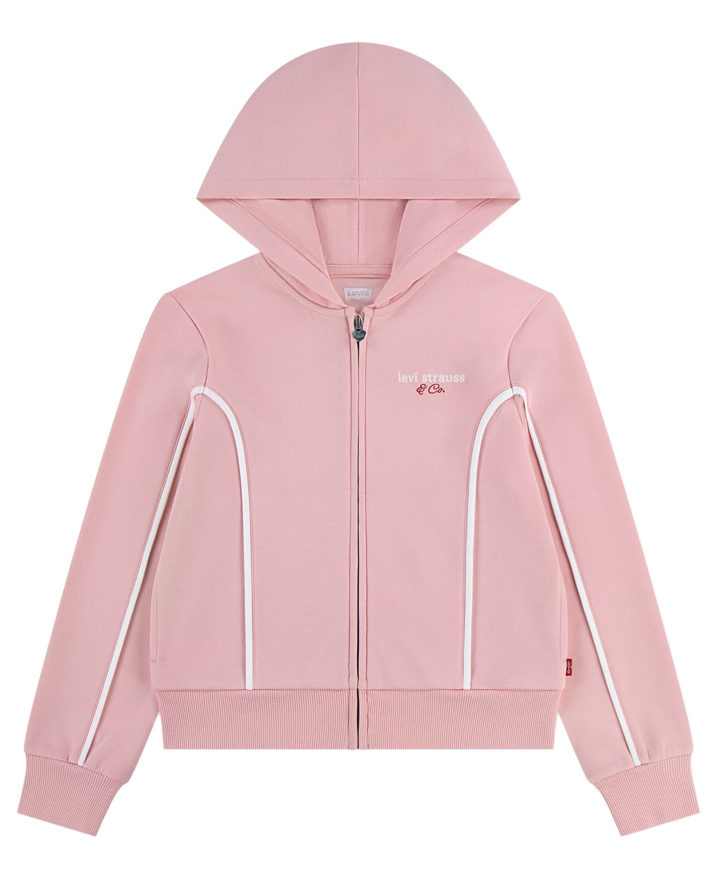 Худи Levi's Long-Sleeve Meet and Greet Sporty для девочек, цвет: Пудрово-розовый — фото 1