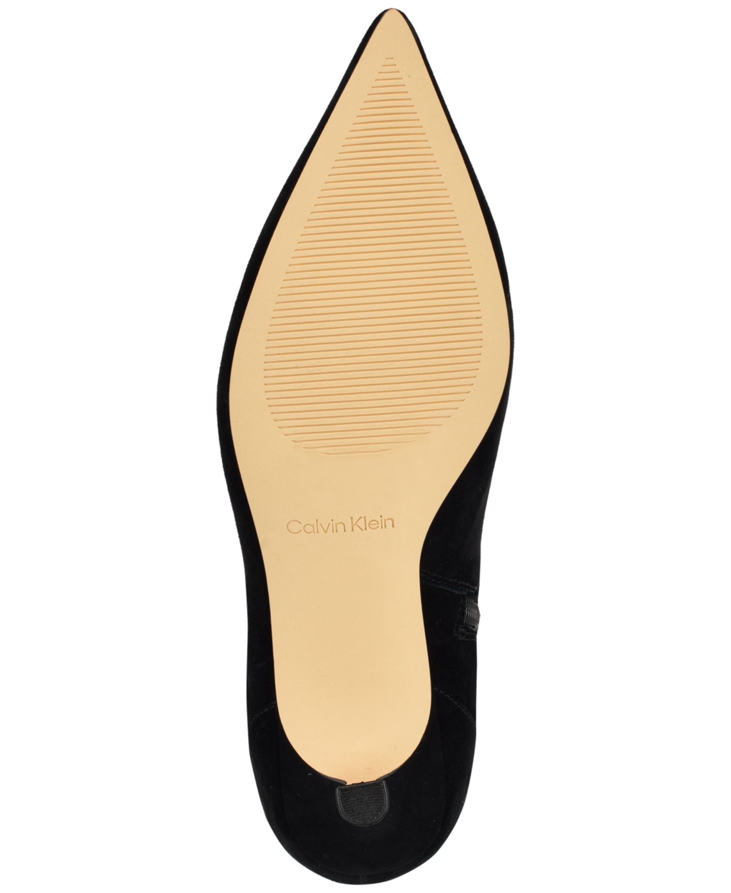 Женские ботинки Calvin Klein Serray Tall Suede Pointed Toe, цвет: Чёрный замшевый — фото 5