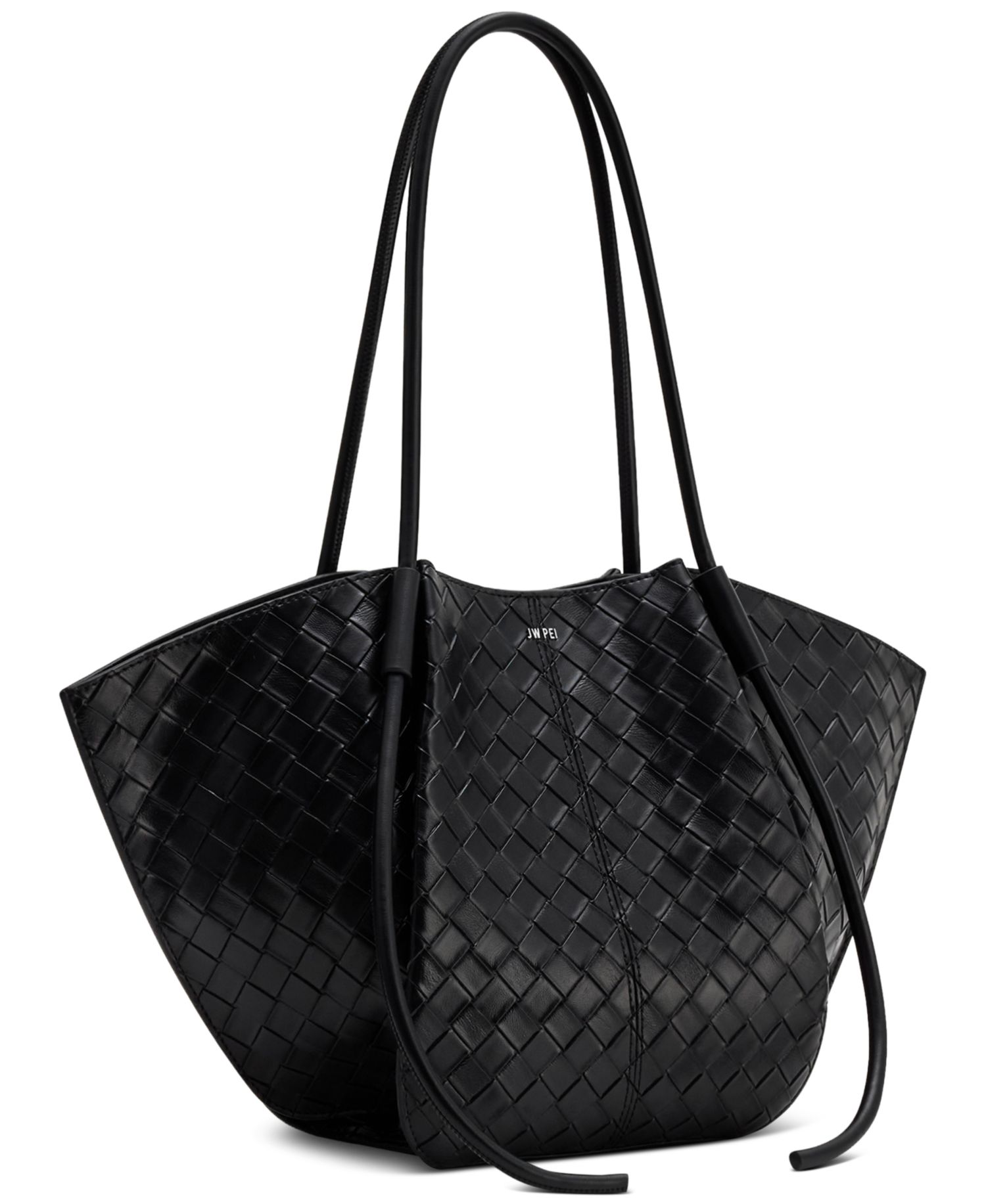 Nala Wide Weave Tote Handbag