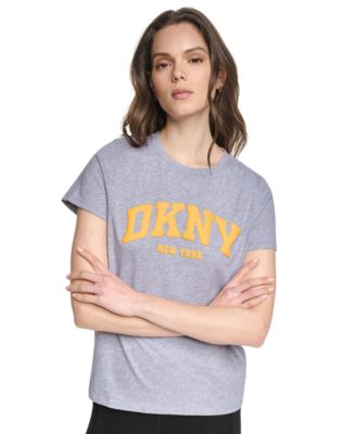 Women's Puff Varsity Logo Relaxed Fit Crew Neck Tee
