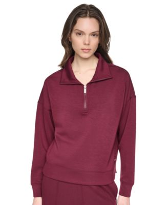 Women's Mock Neck Half-Zip Sweatshirt