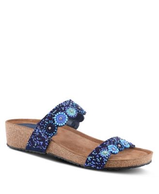 Women's Slide Wedge with Natural Cork Sole