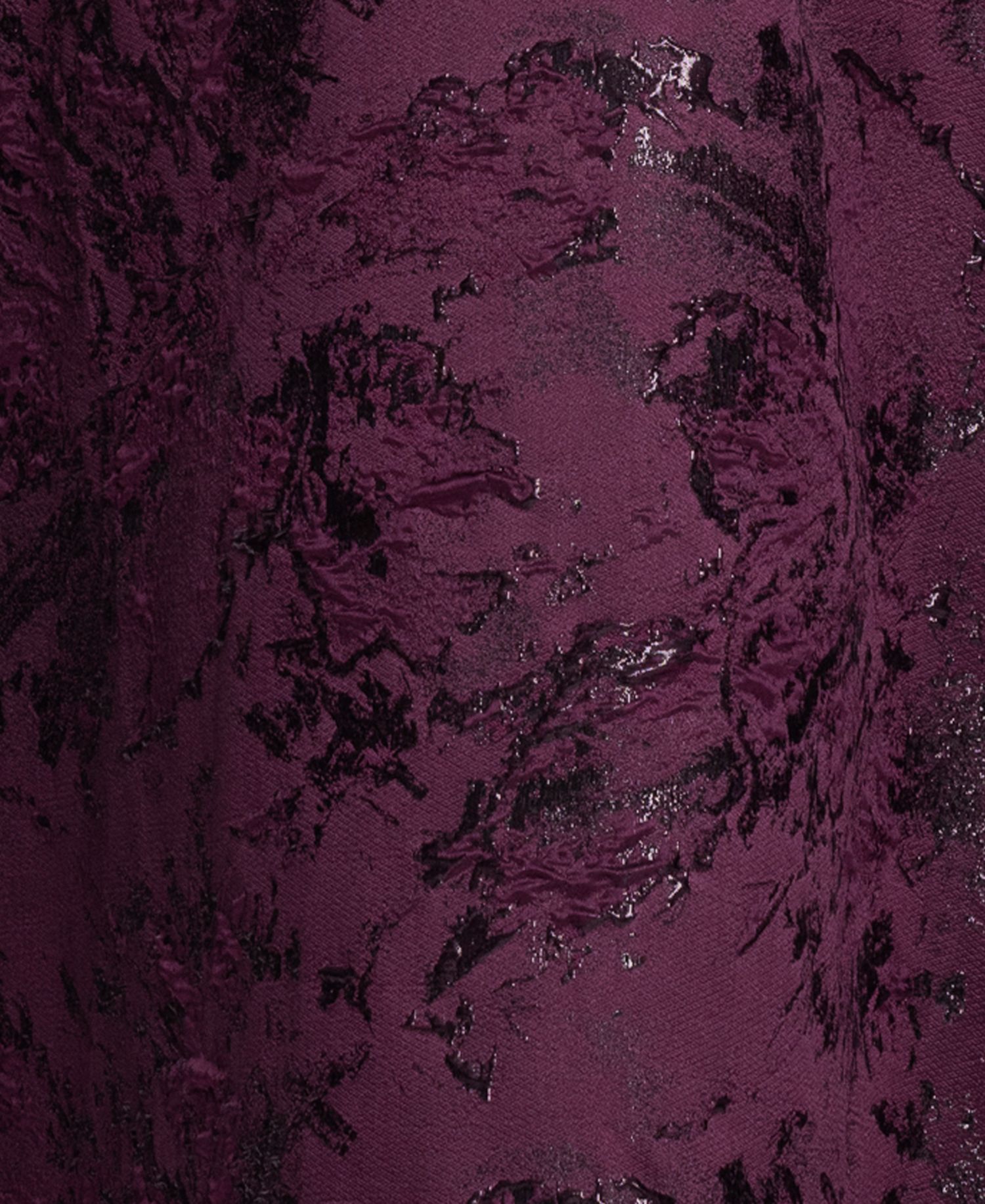 Petite Off-The-Shoulder Brocade Print Ball Gown