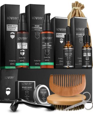 Men's Beard Grooming and Growth Kit, Beard Trimming Gift Set