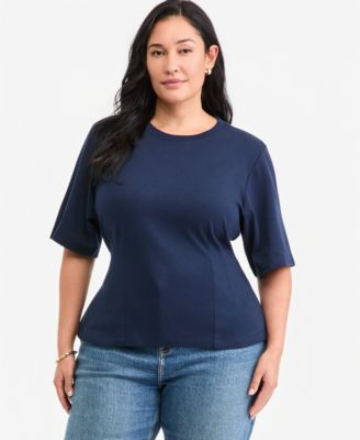 Plus Size Tie-Back Top
