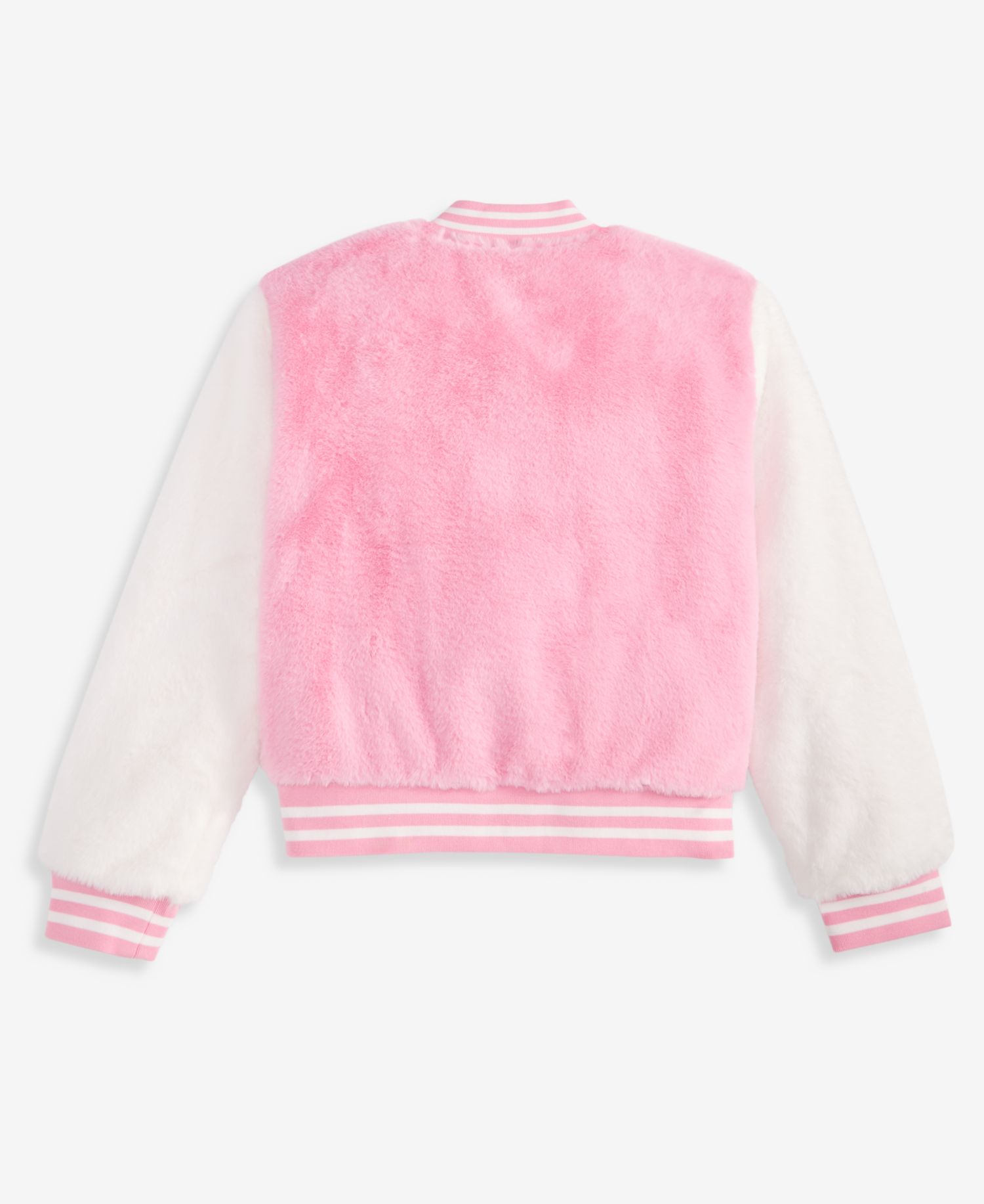 Girls' XS-XL Faux-Fur Varsity Bomber Jacket