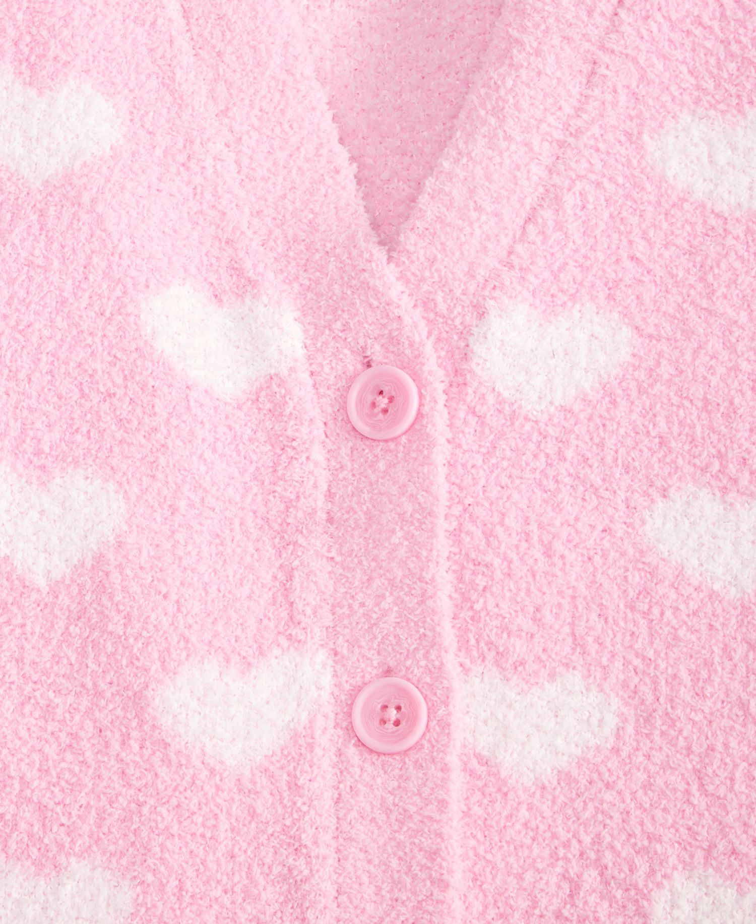 Girls' XS-XL Mini Hearts V-Neck Cardigan