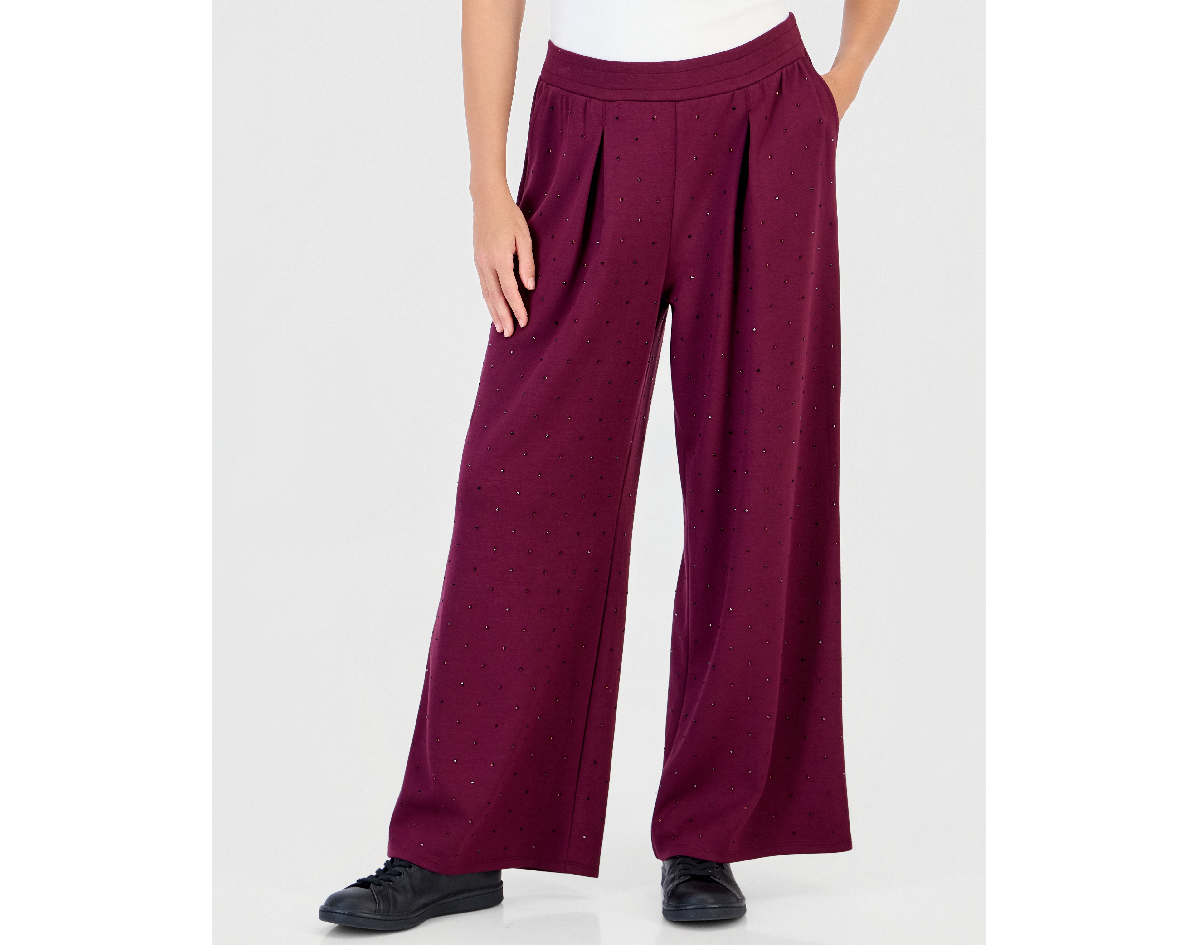 I.n.c. International Concepts Petite Pleated Wide-Leg Pants, Macy's Exclusive