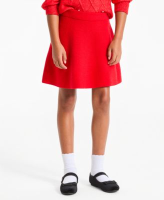 Girls' S-XL Flared Sweater Skirt