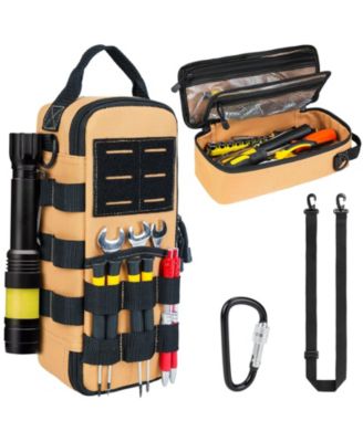Heavy Duty Tool Bag Carabiner Pouch Portable Utility Organizer Shoulder Electricians