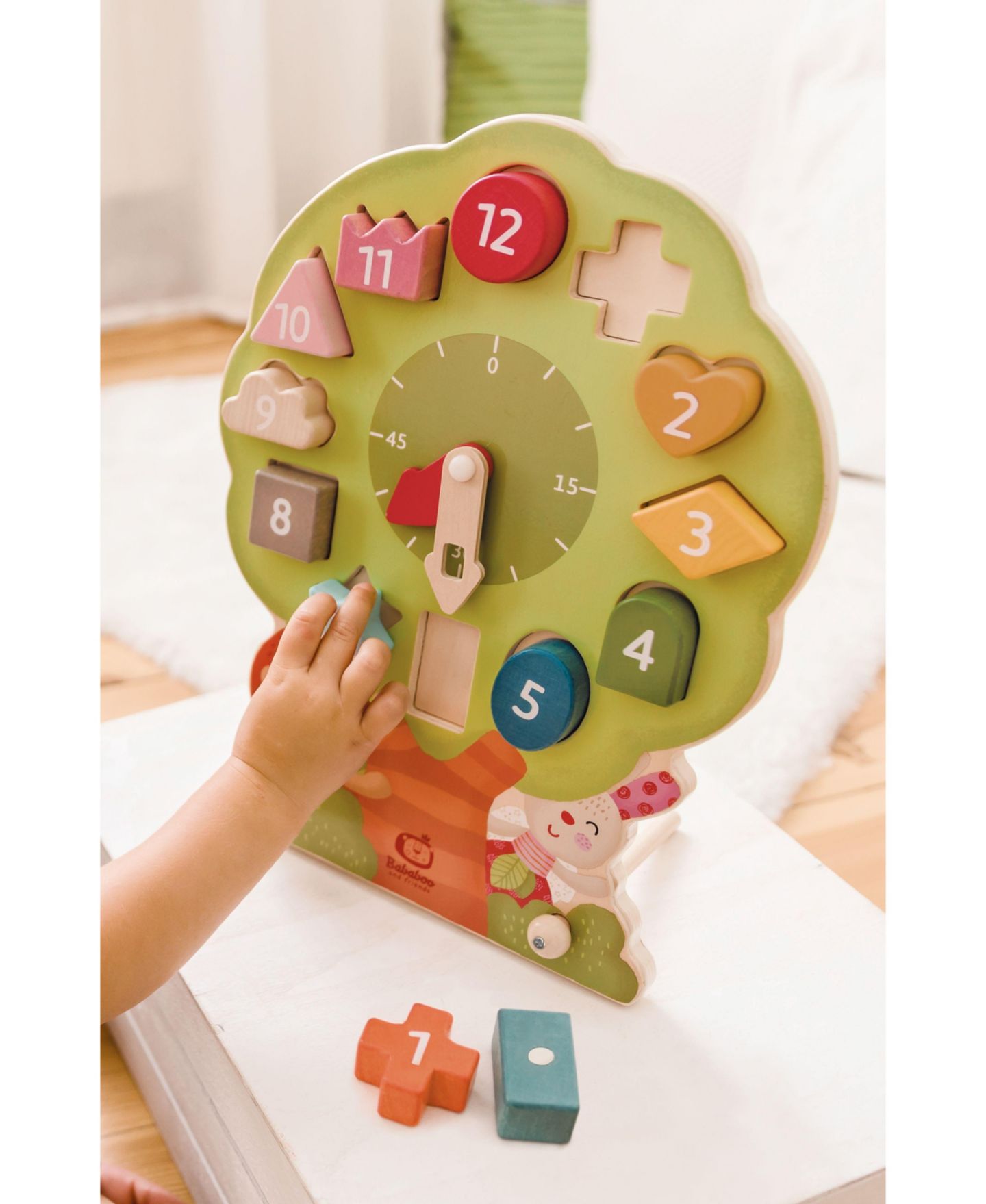 Детская игрушка Bababoo and friends Wonder Tree Shape Sorting Clock, цвет: Open Miscellaneous — фото 6