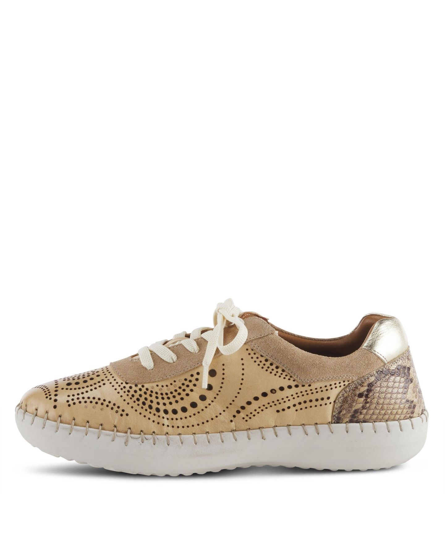 Женские кроссовки Spring Step Jumilla Lace-Up with Stitch-to-Sole Construction, цвет: Бежевый — фото 2