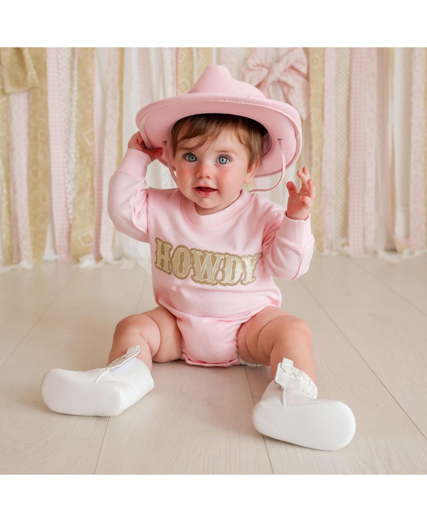 Baby Girls (0M - 18M) Howdy Patch Western Long Sleeve Romper