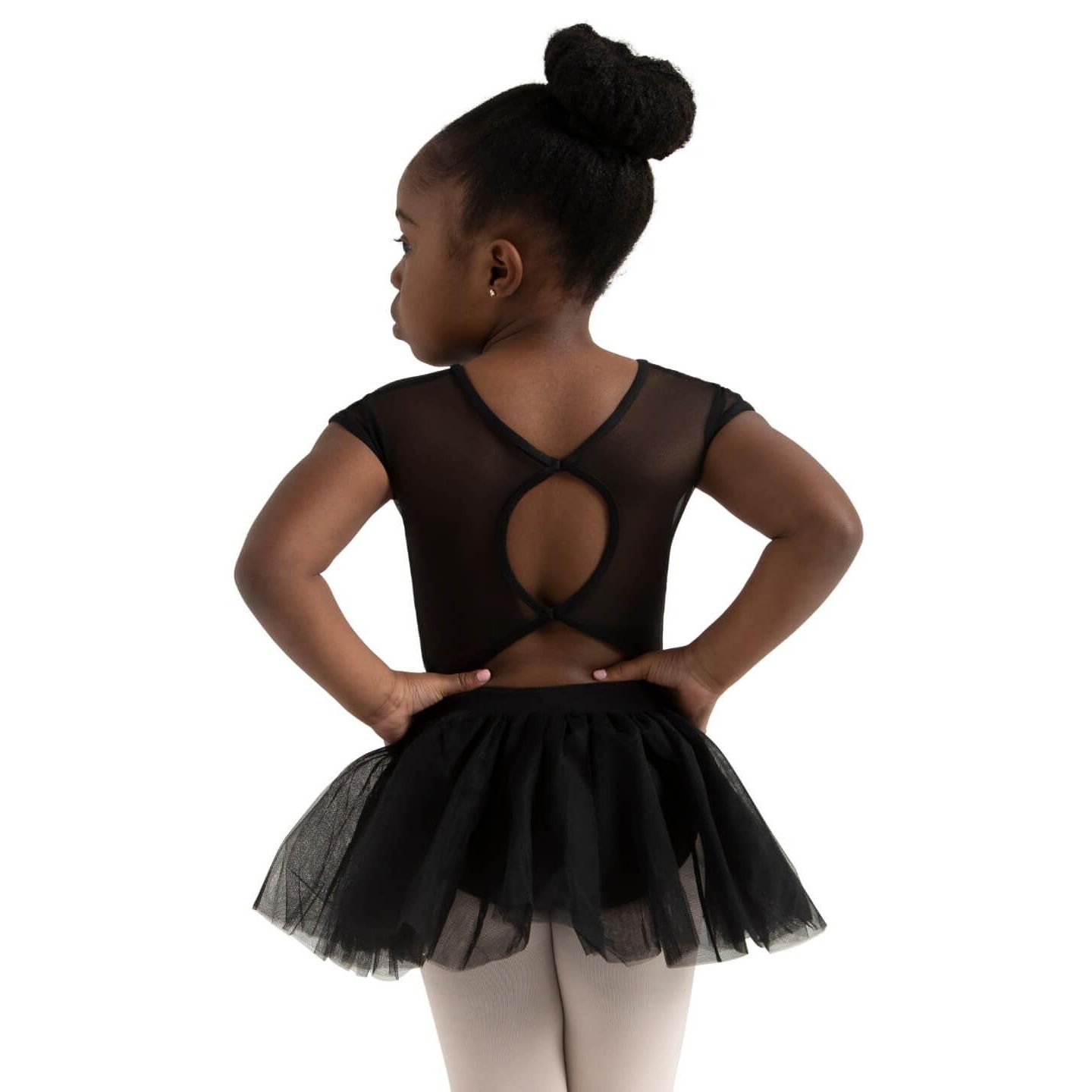 Детское платье Capezio Keyhole Back Tutu Dress - Girls, цвет: Чёрный — фото 4
