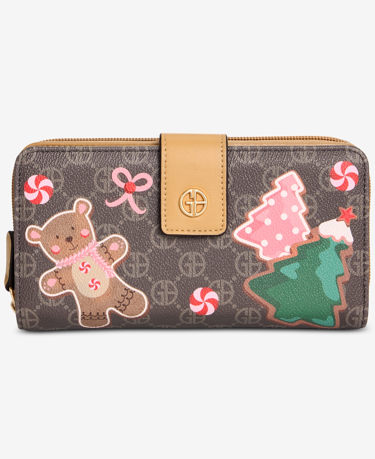 Giani Bernini Gingerbread Bears All-in-One Wallet, Macy's Exclusive