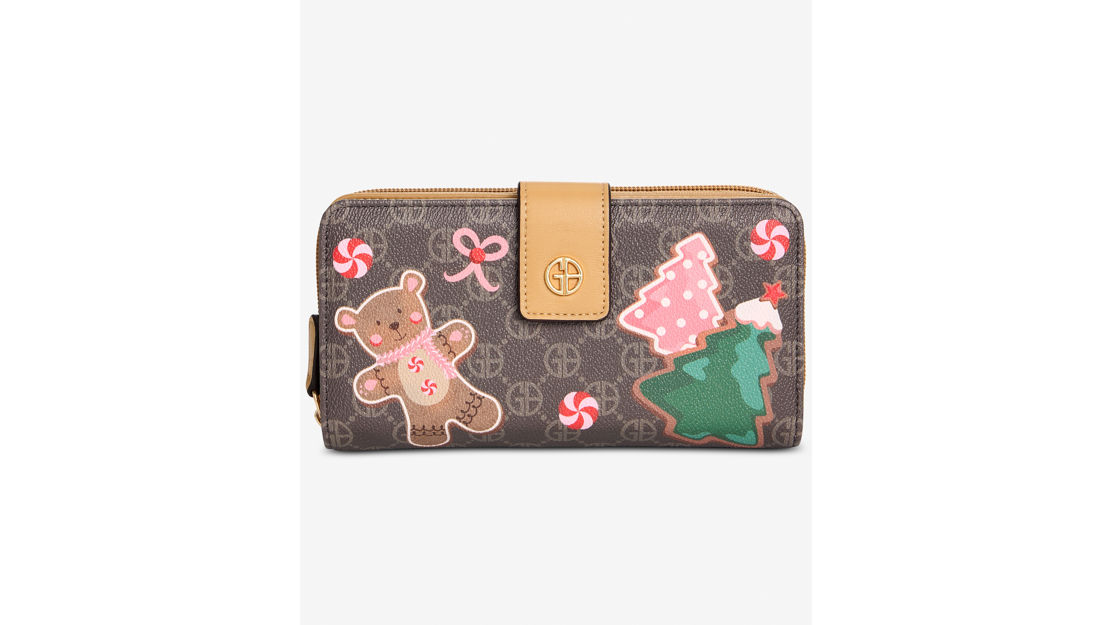 Giani Bernini Gingerbread Bears All-in-One Wallet, Macy's Exclusive