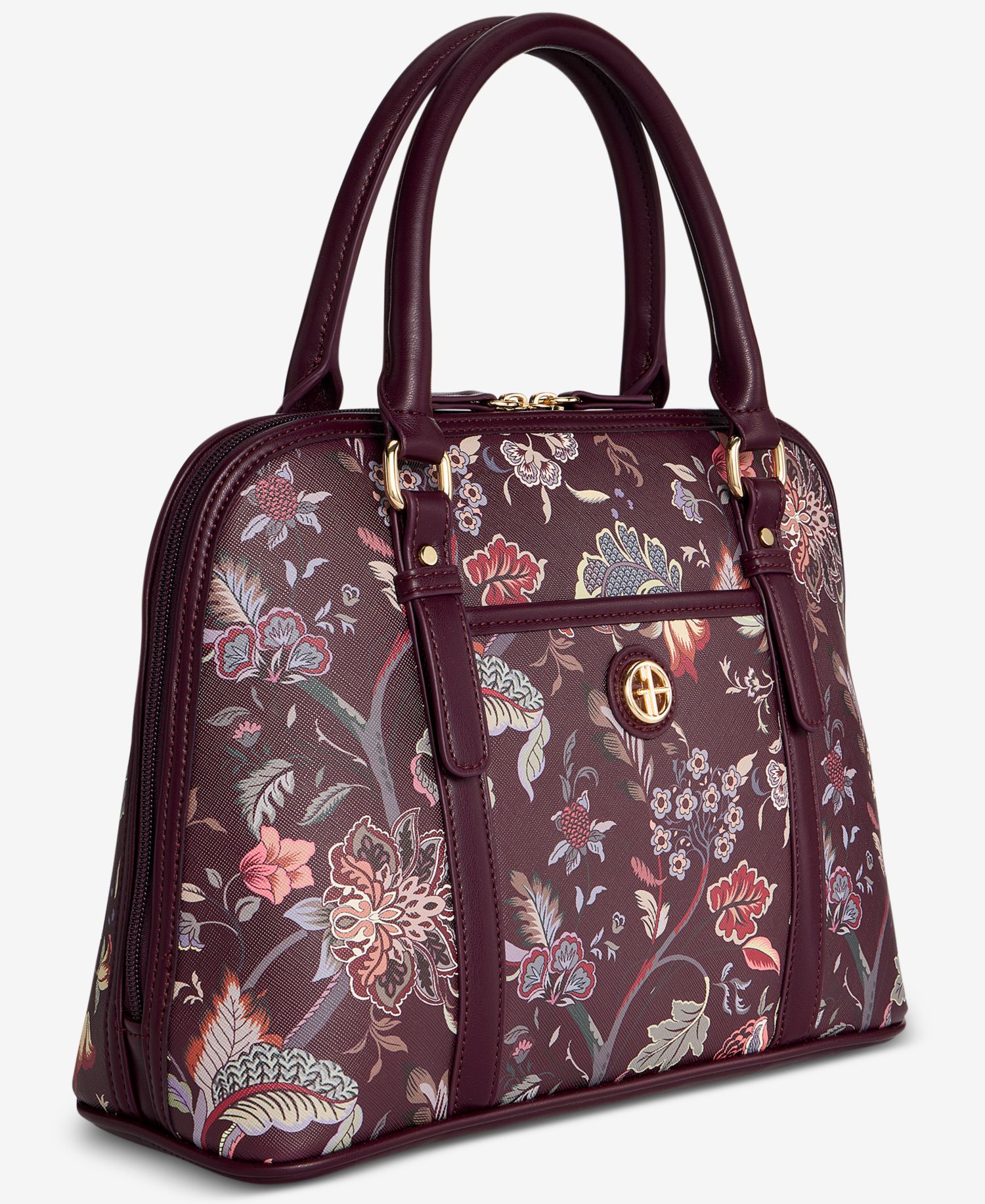Floral Detailed Dome Satchel