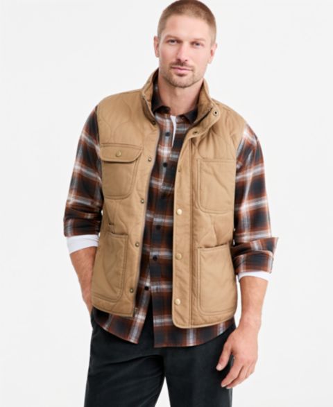 Мужской жилет Sun + Stone Vern Quilted Vest, цвет: Золотой