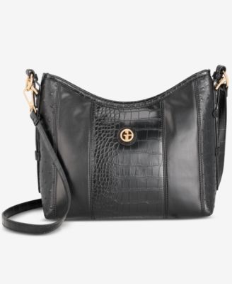 Mixed Media Soft Shoulder Bag