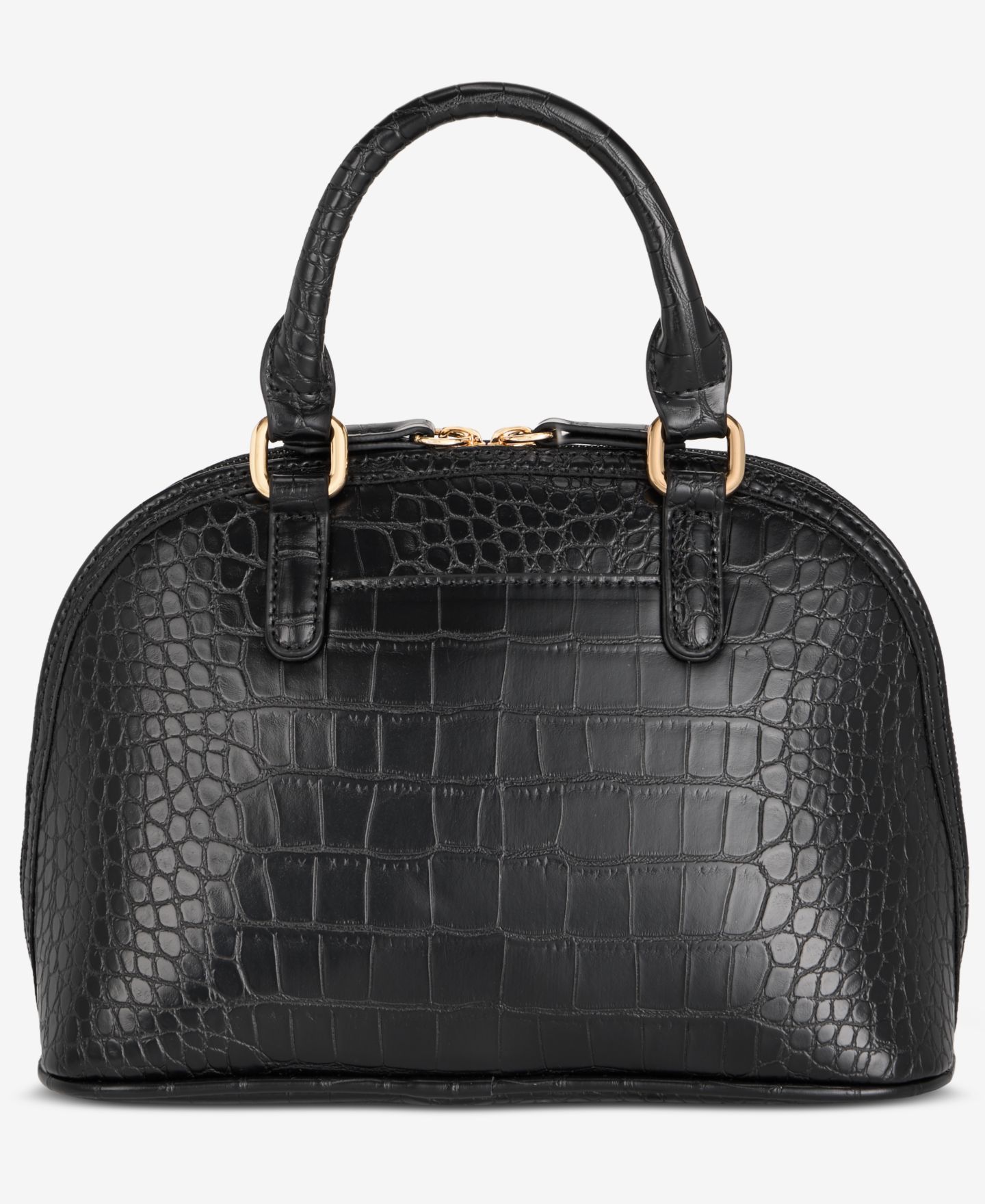 Женская сумка Giani Bernini Mixed Media Small Dome Satchel, цвет: Чёрный — фото 6