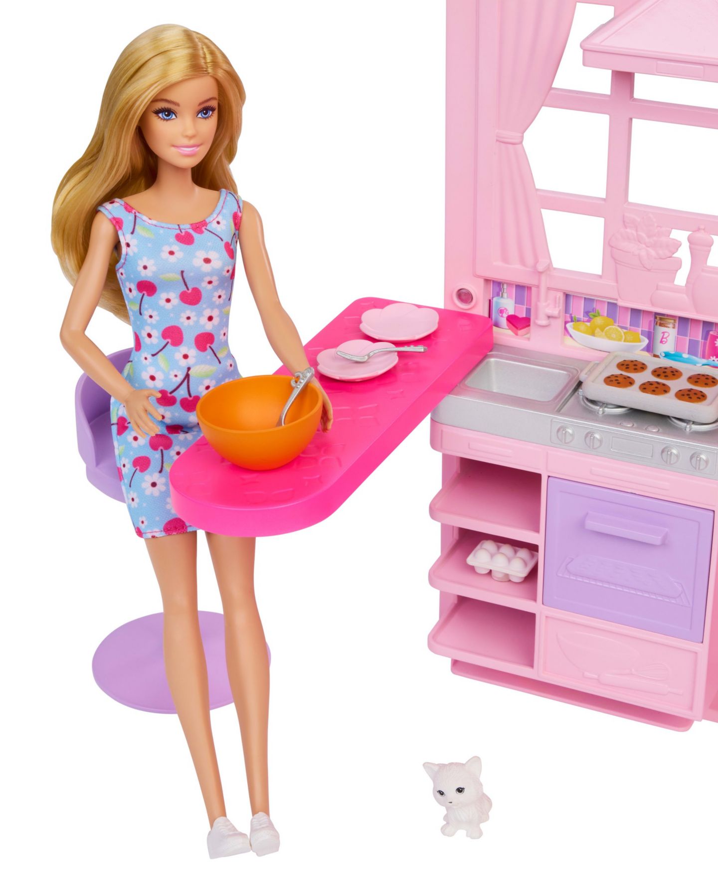 Складной кукольный домик Barbie Weekend Escape с 4 игровыми зонами, куклой, 10 аксессуаров — фото 2