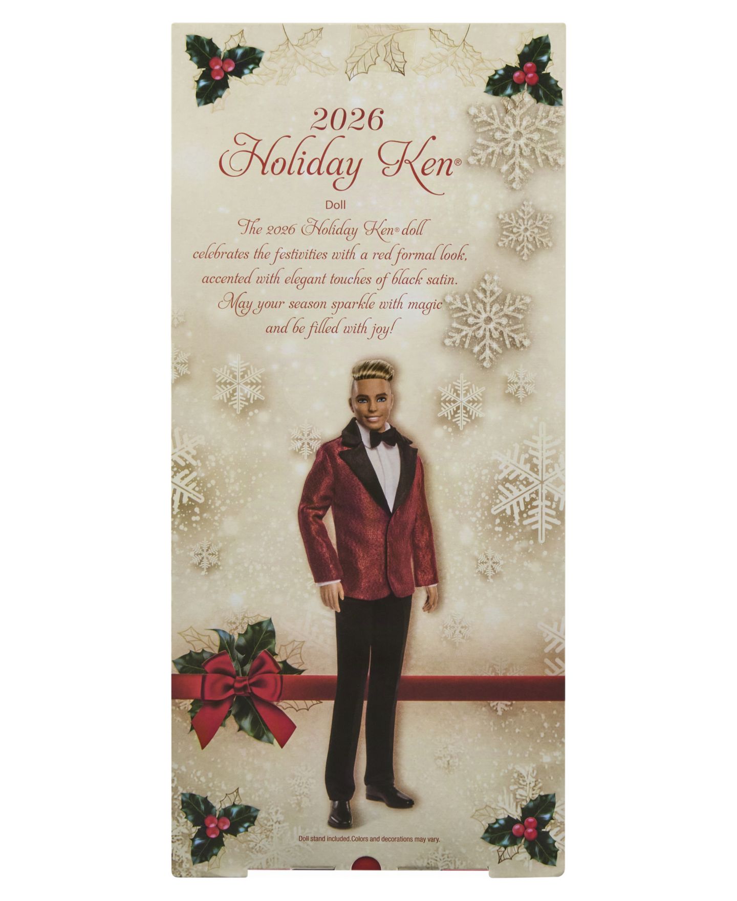 Детская кукла Barbie Signature 2026 Holiday Blonde Ken 13" Collectible Fashion Doll — фото 2