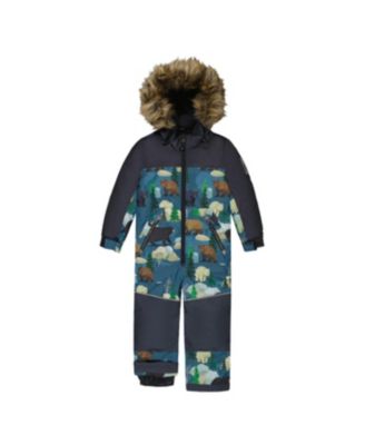 Little and Big Boy ( 6 TO 8 ) One Piece Discover Snowsuit   Bear Print