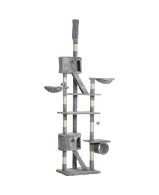 102 Inch Floor to Ceiling Cat Tree Tower with Condos and Hammocks