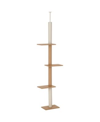 Floor to Ceiling Cat Tree Climbing Tower with Sisal Scratching Posts
